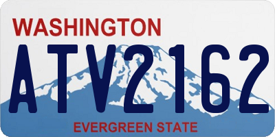 WA license plate ATV2162