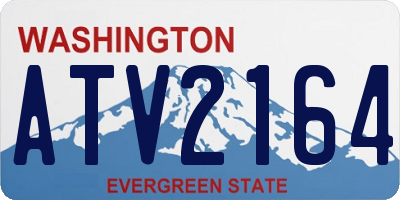 WA license plate ATV2164