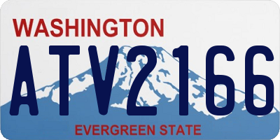 WA license plate ATV2166