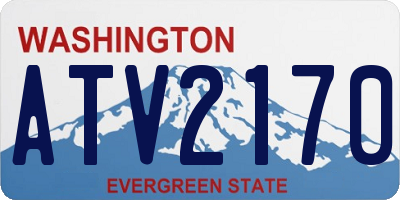 WA license plate ATV2170