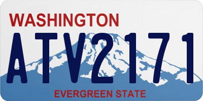 WA license plate ATV2171