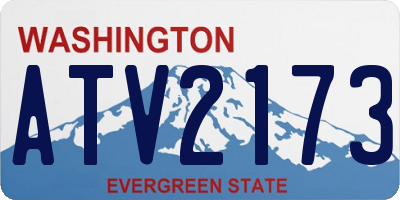 WA license plate ATV2173