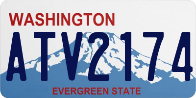 WA license plate ATV2174