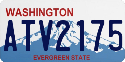 WA license plate ATV2175