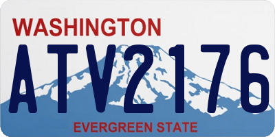 WA license plate ATV2176