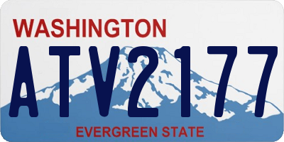 WA license plate ATV2177