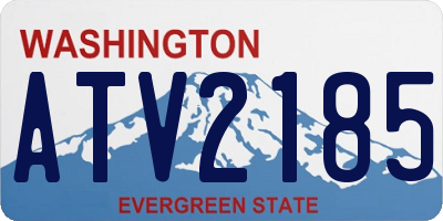 WA license plate ATV2185