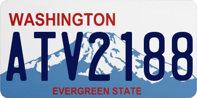 WA license plate ATV2188