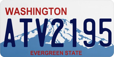 WA license plate ATV2195