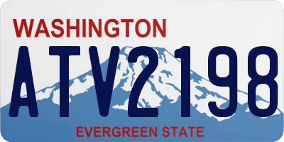 WA license plate ATV2198