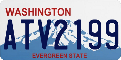 WA license plate ATV2199