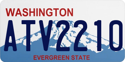 WA license plate ATV2210