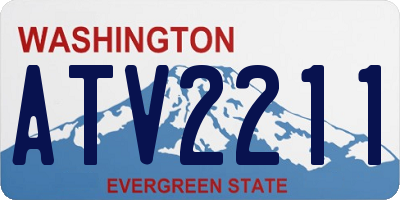 WA license plate ATV2211