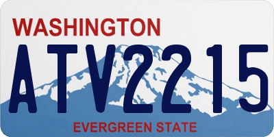 WA license plate ATV2215