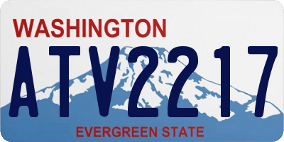 WA license plate ATV2217