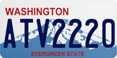 WA license plate ATV2220