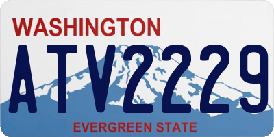 WA license plate ATV2229