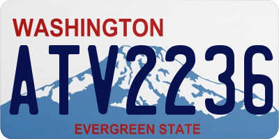 WA license plate ATV2236
