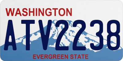 WA license plate ATV2238