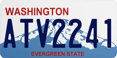 WA license plate ATV2241
