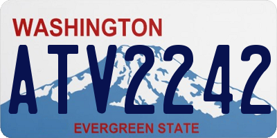 WA license plate ATV2242