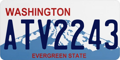 WA license plate ATV2243