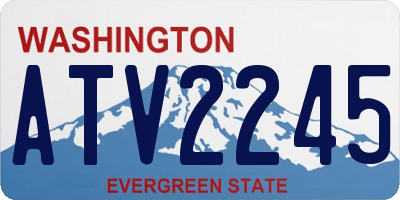 WA license plate ATV2245