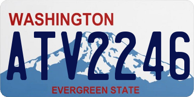 WA license plate ATV2246