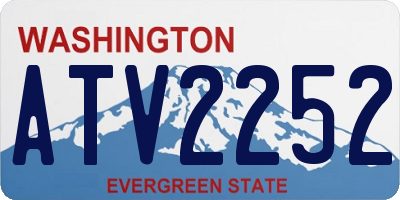 WA license plate ATV2252