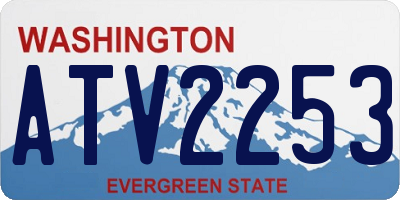 WA license plate ATV2253