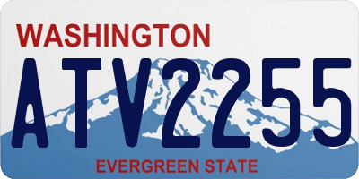 WA license plate ATV2255