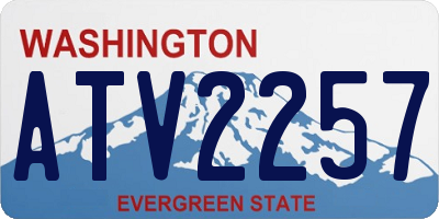 WA license plate ATV2257