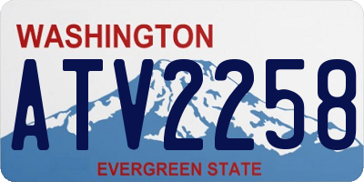 WA license plate ATV2258