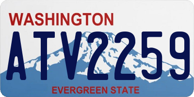WA license plate ATV2259
