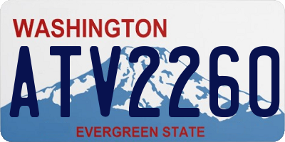 WA license plate ATV2260