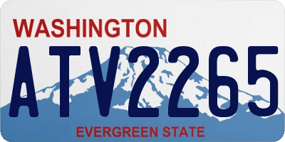 WA license plate ATV2265