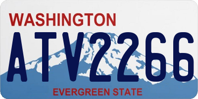 WA license plate ATV2266
