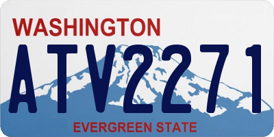 WA license plate ATV2271
