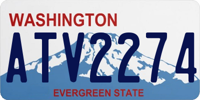 WA license plate ATV2274