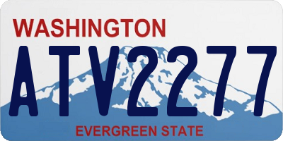 WA license plate ATV2277