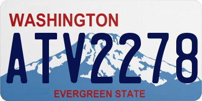 WA license plate ATV2278
