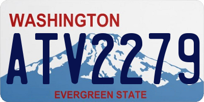 WA license plate ATV2279