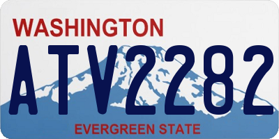 WA license plate ATV2282