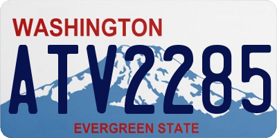 WA license plate ATV2285