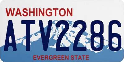 WA license plate ATV2286