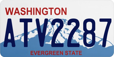 WA license plate ATV2287