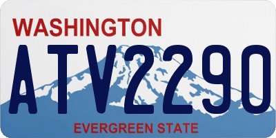 WA license plate ATV2290