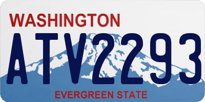 WA license plate ATV2293