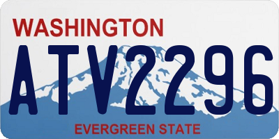 WA license plate ATV2296
