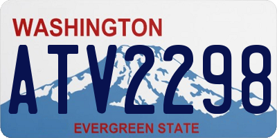 WA license plate ATV2298